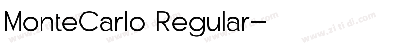 MonteCarlo Regular字体转换